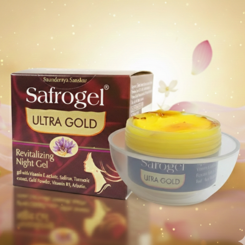 Safrogel Ultra Gold – Revitalizing Night Gel for Glowing, Youthful Skin