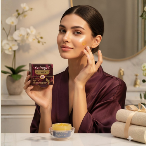 Safrogel Ultra Gold – Revitalizing Night Gel for Glowing, Youthful Skin