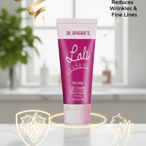 DR UPAGADE’S Lali Wrinkle Lift Ayurvedic Cream – Anti-Wrinkle Night Moisturizer with Grape Seed Oil
