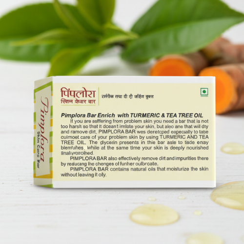 Pimplora Soap | Herbal Skin Care Soap | Anti-Pimple & Glow Soap for Men & Women ( Pack Of 4 )